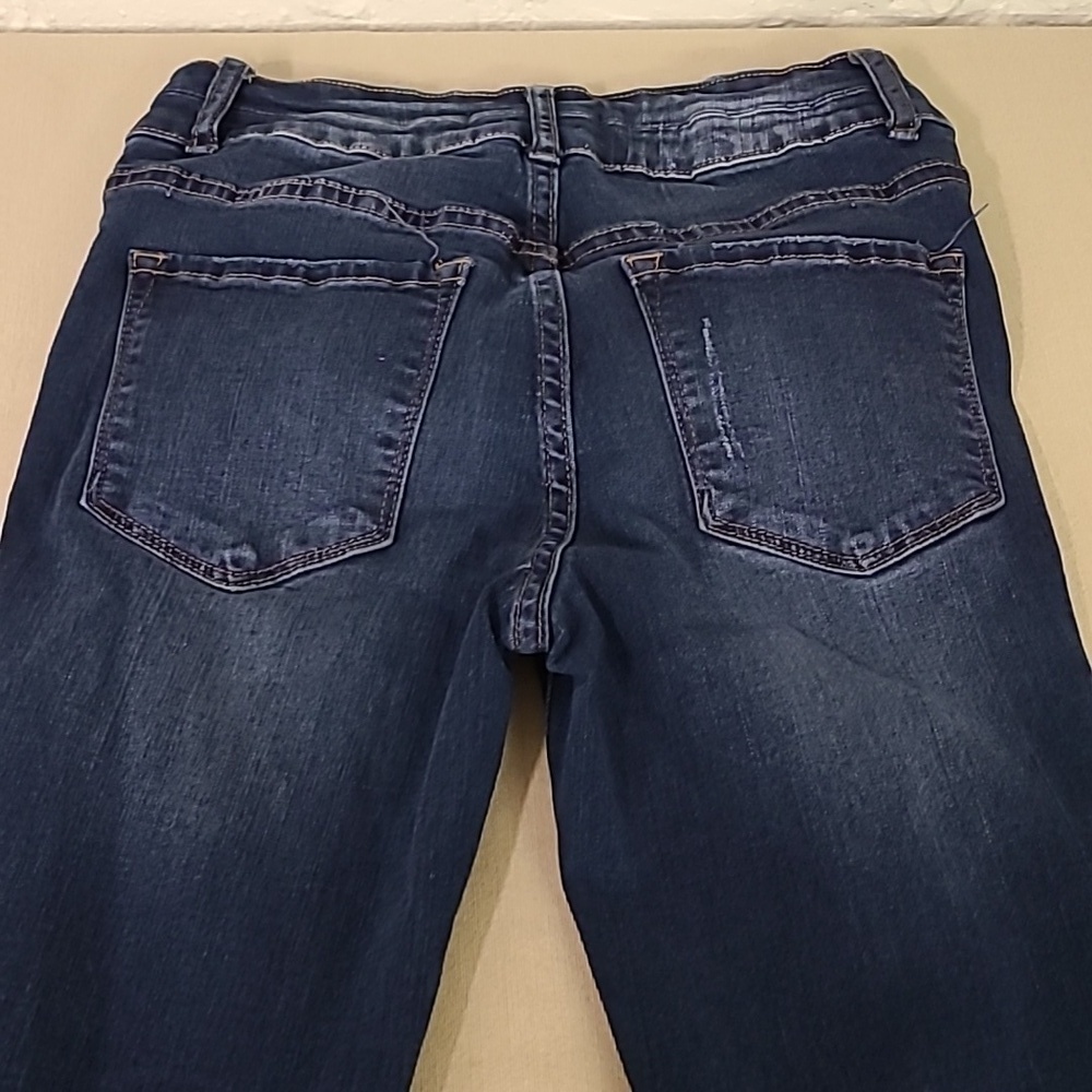 Vervet Distressed Dark Wash Jeans Size 27 Waist - Picture 7 of 7